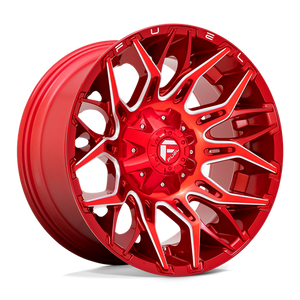 Fuel Offroad D771 TWITCH Candy Red Milled 20x10 -18 5x114.3|5x127mm 78.1mm