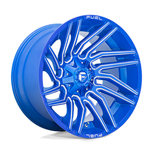 Fuel Offroad D774 TYPHOON Anodized Blue Milled 22x12 -44 5x114.3|5x127mm 78.1mm