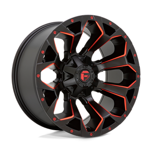 Fuel Offroad D787 ASSAULT Matte Black Red Milled 20x9 +1 5x114.3|5x127mm 78.1mm
