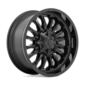 Fuel Offroad D796 ARC Matte Black W/ Gloss Black Lip 20x9 +1 8x165.1mm 125.1mm - Wheelwiz