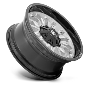 Fuel Offroad D798 ARC Silver Brush Face W/ Blk Lip 20x9 +1 8x165.1mm 125.1mm