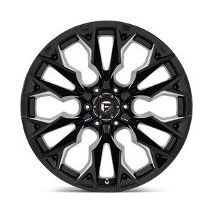 Fuel Offroad D803 FLAME Gloss Black Milled 22x12 -44 6x139.7mm 106.1mm - Wheelwiz