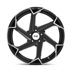 Niche M255 FLASH Gloss Black Brushed 20x10.5 +40 5x114.3mm 72.6mm - Wheelwiz