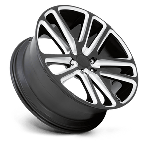 DUB S255 FLEX Gloss Black Milled 22x9.5 +30 6x135mm 87.1mm - Wheelwiz