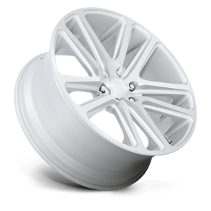 DUB S257 FLEX Gloss Silver Brushed Face 24x10 +30 6x139.7mm 78.1mm - Wheelwiz
