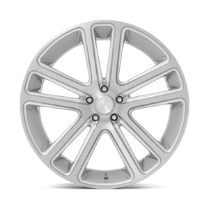 DUB S257 FLEX Gloss Silver Brushed Face 24x10 +10 5x127mm 78.1mm - Wheelwiz