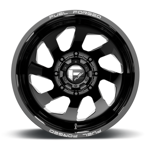 Fuel Offroad DD39 FF39D Gloss Black Milled 20x8.25 -202 8x200mm 142mm - Wheelwiz
