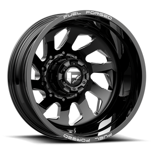 Fuel Offroad DD39 FF39D Gloss Black Milled 22x8.25 -199 10x225mm 170.1mm