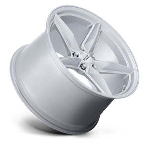 Foose F174 CF8 Gloss Silver 19x9.5 +17 5x120mm 67.1mm - Wheelwiz