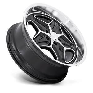 Foose F171 MERLOT Gloss Black Machined 22x10.5 +6 5x120.65mm 72.6mm - Wheelwiz