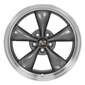 OE Wheels Replica FR01 Anthracite with Machined Lip 18x9.0 +24 5x114.3mm 70.6mm