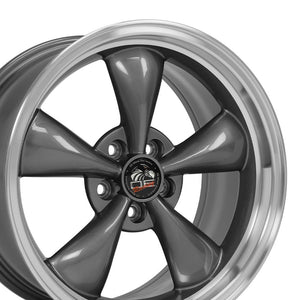 OE Wheels Replica FR01 Anthracite with Machined Lip 18x9.0 +24 5x114.3mm 70.6mm
