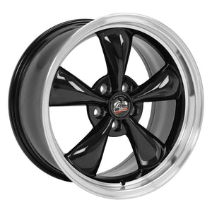 OE Wheels Replica FR01 Black with Machined Lip 18x9.0 +24 5x114.3mm 70.6mm