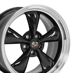 OE Wheels Replica FR01 Black with Machined Lip 18x9.0 +24 5x114.3mm 70.6mm
