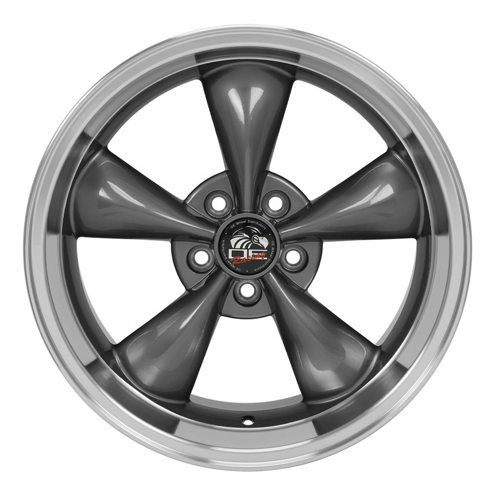 OE Wheels Replica FR01 Anthracite with Machined Lip 18x10.0 +22 5x114.3mm 70.6mm