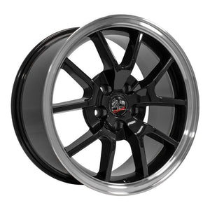 OE Wheels Replica FR05 Black with Machined Lip 18x9.0 +24 5x114.3mm 70.6mm - Wheelwiz