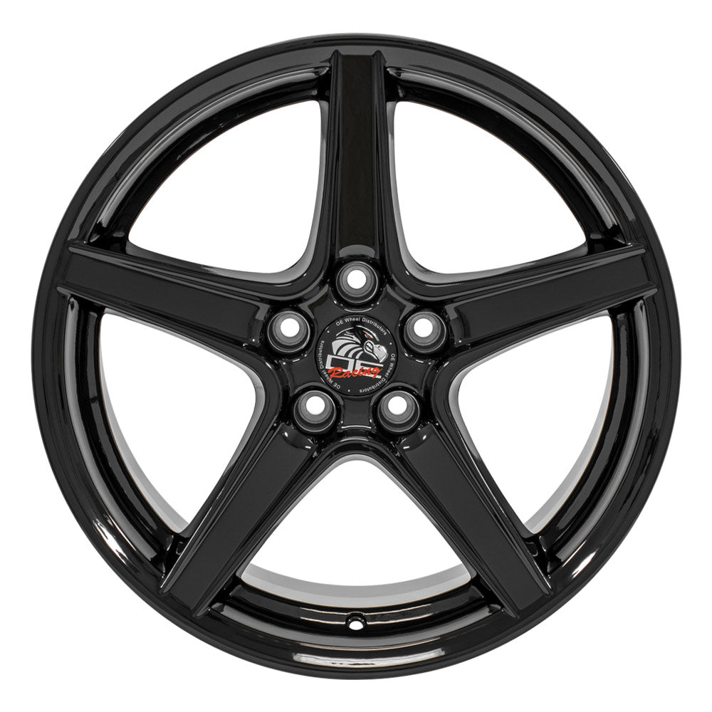 OE Wheels Replica FR06B Gloss Black 18x9.0 +24 5x114.3mm 70.6mm