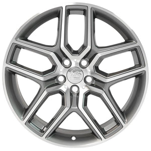 OE Wheels Replica FR73 Gunmetal Machined 20x9.0 +44 5x114.3mm 63.5mm - Wheelwiz