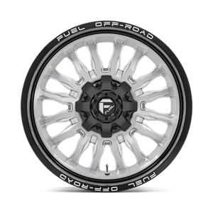 Fuel Offroad D798 ARC Silver Brush Face W/ Blk Lip 22x12 -44 6x135|6x139.7mm 106.1mm - Wheelwiz