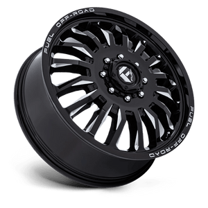 Fuel Offroad D868 ARC DUALLY Gloss Black Milled 20x8.25 -265 8x165.1mm 121.5mm