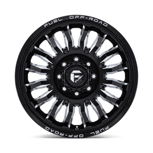 Fuel Offroad D868 ARC DUALLY Gloss Black Milled 22x8.25 +104 8x170mm 125.1mm