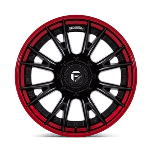 Fuel Offroad FC402 CATALYST Matte Black W/ Candy Red Lip 20x10 -18 8x165.1mm 125.1mm - Wheelwiz