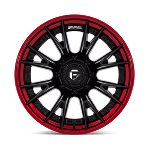 Fuel Offroad FC402 CATALYST Matte Black W/ Candy Red Lip 22x12 -44 8x170mm 125.1mm - Wheelwiz