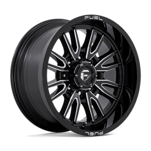 Fuel Offroad D761 CLASH Gloss Black Milled 20x10 -18 8x165.1mm 125.1mm - Wheelwiz