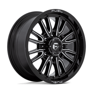 Fuel Offroad D761 CLASH Gloss Black Milled 20x9 +20 8x180mm 124.2mm - Wheelwiz