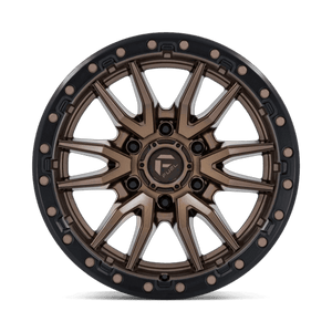 Fuel Offroad D681 REBEL Matte Bronze Black Bead Ring 17x9 -12 6x139.7mm 106.1mm