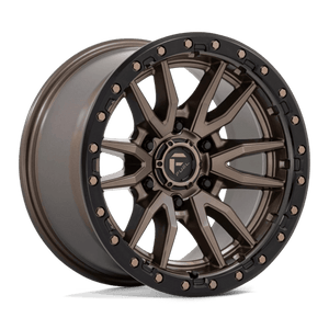 Fuel Offroad D681 REBEL Matte Bronze Black Bead Ring 17x9 +1 6x120mm 67.1mm - Wheelwiz