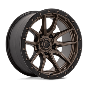 Fuel Offroad D681 REBEL Matte Bronze Black Bead Ring 20x10 -18 5x139.7mm 78.1mm