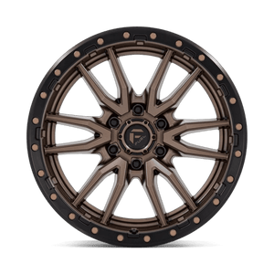 Fuel Offroad D681 REBEL Matte Bronze Black Bead Ring 20x9 +20 6x139.7mm 106.1mm