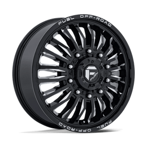 Fuel Offroad D868 ARC DUALLY Gloss Black Milled 22x8.25 +104 10x225mm 170.1mm - Wheelwiz
