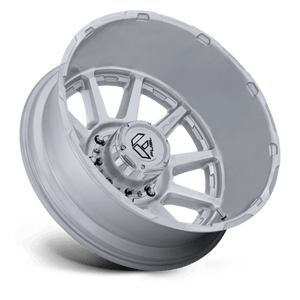 Fuel Offroad D912 CIRCUIT DUALLY Gloss Silver W/ Machined Face 22x8.25 -202 8x200mm 142mm - Wheelwiz