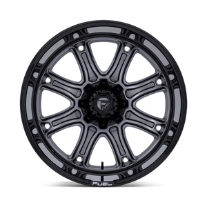 Fuel Offroad DARKSTAR Matte Gunmetal W/ Black Lip 22x10 -18 8x165.1mm 125.1mm