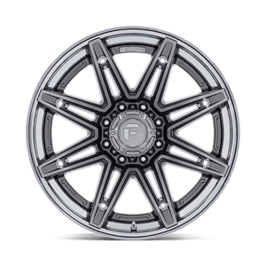 Fuel Offroad FC401 BRAWL Platinum W/ Chrome Lip 24x12 -44 8x165.1mm 125.1mm