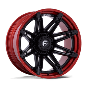 Fuel Offroad FC401 BRAWL Matte Black W/ Candy Red Lip 20x10 -18 8x165.1mm 125.1mm - Wheelwiz
