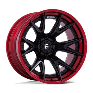 Fuel Offroad FC402 CATALYST Matte Black W/ Candy Red Lip 20x9 +1 6x135mm 87.1mm - Wheelwiz