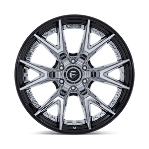 Fuel Offroad FC402 CATALYST Chrome W/ Gloss Black Lip 20x9 +1 6x139.7mm 106.1mm - Wheelwiz