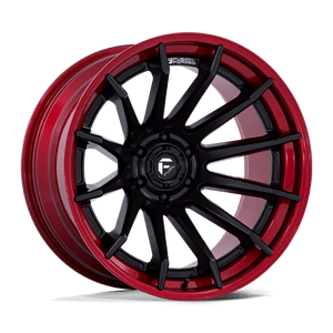 Fuel Offroad FC403 BURN Matte Black W/ Candy Red Lip 24x12 -44 6x135mm 87.1mm