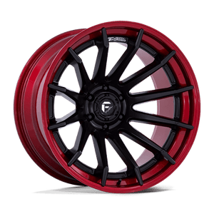 Fuel Offroad FC403 BURN Matte Black W/ Candy Red Lip 24x12 -44 6x135mm 87.1mm - Wheelwiz