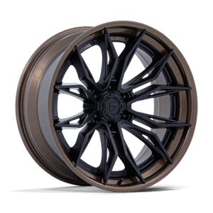 Fuel Offroad FC404 MUTINY Matte Black W Gloss Bronze Lip 20x9 +1 6x139.7mm 106.1mm - Wheelwiz