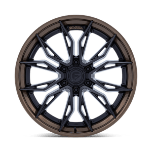 Fuel Offroad FC404 MUTINY Matte Black W Gloss Bronze Lip 20x9 +20 6x139.7mm 106.1mm - Wheelwiz