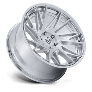 Fuel Offroad FC405 DYNAMO Gloss Silver Brushed W/ Chr-lp 22x10 -18 6x139.7mm 106.1mm - Wheelwiz