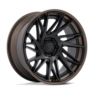 Fuel Offroad FC405 DYNAMO Matte Black W/ G-bronze Lip 22x9.5 +20 6x139.7mm 106.1mm - Wheelwiz