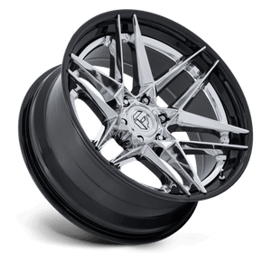 Fuel Offroad FC408 FLIGHT Chrome W/ Gloss Black Lip 20x10 -18 6x139.7mm 106.1mm - Wheelwiz