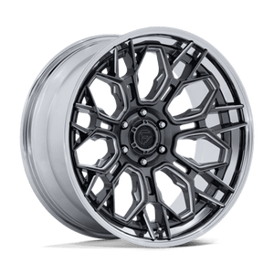Fuel Offroad FC409 HIVE Gloss Gunmetal W/ Chrome Lip 20x10 -18 6x139.7mm 106.1mm - Wheelwiz