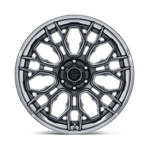 Fuel Offroad FC409 HIVE Gloss Gunmetal W/ Chrome Lip 20x10 -18 6x135mm 87.1mm - Wheelwiz