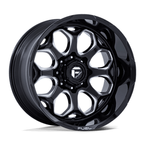 Fuel Offroad FC862 SCEPTER Gloss Black Milled 20x9 +1 8x180mm 124.2mm